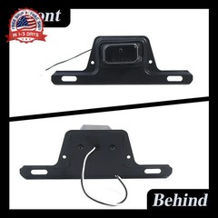 LED License Plate Light with License Plate Holder, Waterproof 12V DC License Tag