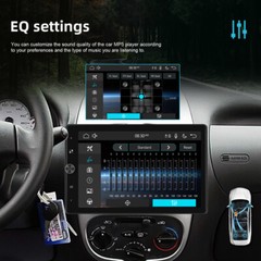 10.4″ 1 DIN Car Stereo Radio Carplay Android Auto Vertical Screen GPS + Camera