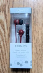 Ativa Blue Earbuds With Microphone New