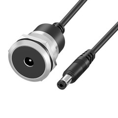 ABS Metal PVC DC5.5×2.1mm Female to Male Power Panel Mount DC5521 Power Cable