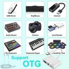 3-in-1 Lightning USB Auxiliary Adapter