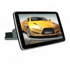 Single 1 DIN Rotatable 10.1inch Android Touch Screen Car Stereo Radio GPS Wifi