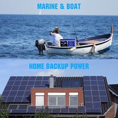 12V 200Ah 2560W LiFePO4 Lithium Battery for RV Off-grid Trolling Motor Boat