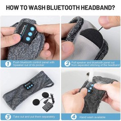 Wireless Bluetooth 5.0 Sports Stereo Headband Headphones Sleep Music Washable US