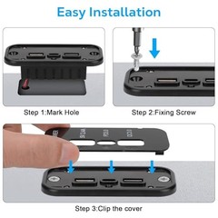 RV USB Outlet Panel: 12V/24V 3-Port Panel Mount Charger, 18W USB-C PD3.0, 2PCS