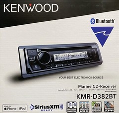 NEW Kenwood KMR-D382BT 1-DIN Marine CD/AM/FM/USB Receiver w/ Bluetooth