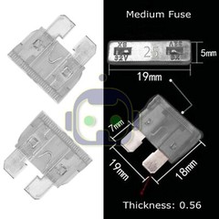 25 Pack 25 Amp ATC ATO Blade Fuse Kit Auto Car Boat Marine Truck Motorcycle 25A