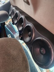Universal 45″ Sound Bar Pod 6 x 6.5″ Midrange and 2 Tweeters Wood and Fabric