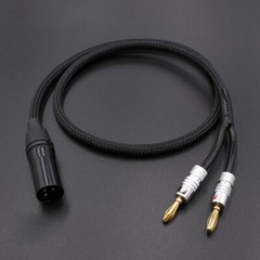 XLR Female Male 3pin to 4mm Banana Male Audio Video Cable DAC Speaker Amplifier