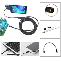 Silm Cable 5.5MM 6LED Micro USB Waterproof Endoscope Inspection Camera for Phone