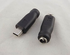 10x DC Power 5.5 x 2.1mm Female To Mini USB 5 Pin Male Converter Charger Adapter