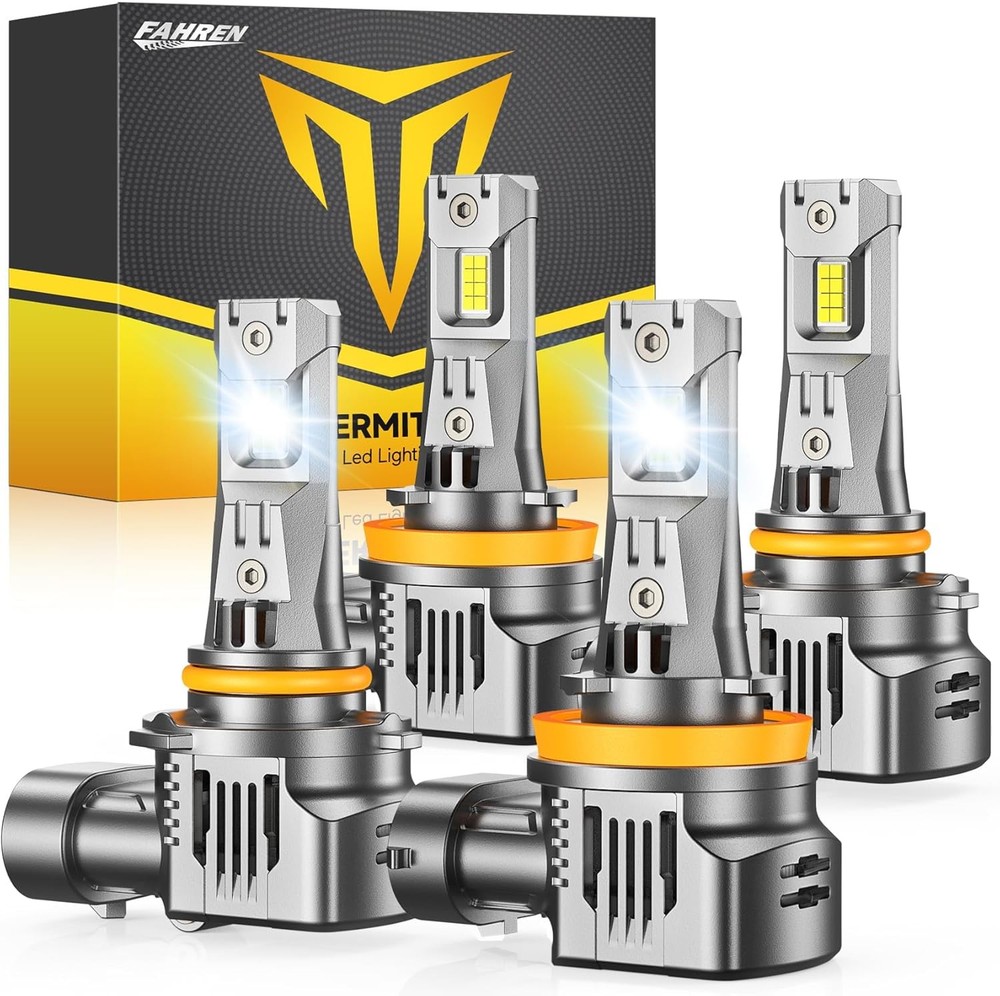FAHREN H11/H9+9005/HB3 LED Headlight High/Low Bulb 100000LM Ultra Bright 10Years