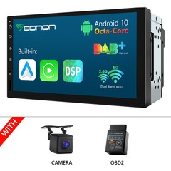 OBD+CAM+Eonon Q04Pro 7″ Android 10 Double 2DIN Car Radio Stereo GPS Navi CarPlay