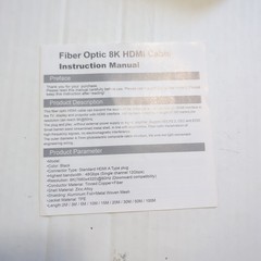 New Fiber Optic 8k @60hz HDMI A Cable 48gbps Single Channel 12gbps 7680×4320 Tpe