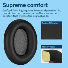 Ear Pads Replacement for Sony WH-1000XM4 Noise Cancelling Headphone by MMOBIEL –