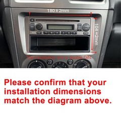 Double 2 DIN Car Stereo DVD CD Player 6.2″ Touchscreen Head Unit BT Carplay CAM