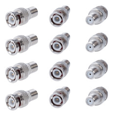 BNC Male to F Female Jack Adapter Coax Connector Coaxial Cable Converter LOT