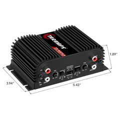 Taramps TS 400X4 2 Ohms Black Multichannel Stereo Amplifier 400 Watts Rms, 4 Cha