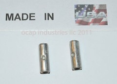 (100) Hi Temp Butt Terminal Connector 900°F MADE IN USA 22-18 AWG 18-22 Ga