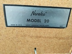 Vtg. NORELCO model 20 SPEAKER ( new old stock) MADE IN U.S.A.