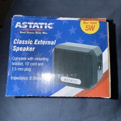 Astatic VS4 302-VS4 5W/8Ω Noise Cancelling External Classic CB Speaker BRAND NEW