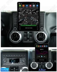 Android 10.1 Car Stereo Radio GPS Navi Player For Jeep Wrangler Unlimited Dodge