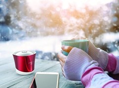 CREATIVE WOOF 3 PORTABLE BLUETOOTH WIRELESS SPEAKER – CHROME RED