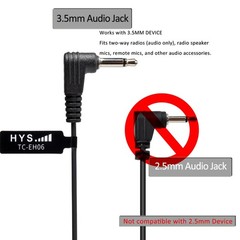 3.5mm Wired Single Earpiece for Listening Only, Tactical Earbud, Law Enforcem…