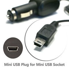 10ft 2A Mini USB DC Car Charger Power Cord for Dash Cam Camcorder Vehicle DVR