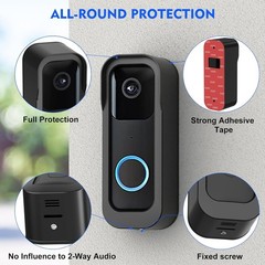 New No Drill Mount for Blink Video Doorbell Camera (Newest Model & 2023 Release)