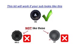JL Audio 10W0 Subwoofer Foam Repair Kit 10W3, 10W3v2, 10W4, 10W6 – 4 Pack -4JL10