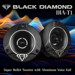 Black Diamond DIA-T1 3.78″ Super Bullet Tweeter 240W 4 Ohms Built in Crossover