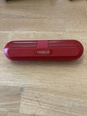 Beats Pill 2.0 Red Speaker + Red Character Stand – FOR PARTS / REPAIR No Battery