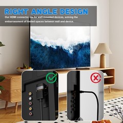 2 Pack Silver Black 8K 60Hz Right Angle HDMI Adapter 90 Degree
