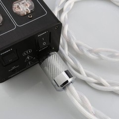 5N OCC US AC Audiophile Carbon Fiber Silver Rhodium Plated HiFi Power Cable NEW