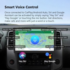 Android 10in 2 Din Touch Screen Car Stereo Radio Bluetooth WIFI Wireless Carplay