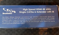 CAT6/5e HDMI Extender 4K 60Hz 18gbps HDCP 2.2 with IR