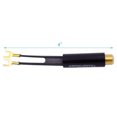 Matching Transformer, 4-Pack Gold Plated 75 Ohm to 300 Ohm Adapter, UHF/VHF/FM B