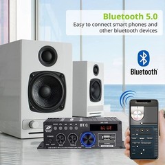 12V 800W Bluetooth HiFi Power Amplifier Mini Audio Digital Stereo FM AMP Remote