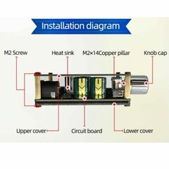 HiFi Bluetooth 5.0 Power Digital Amplifier Board 100W*2 Mini Stereo Audio Amp