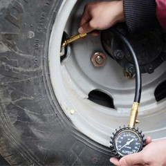 Portable ABS + Metal 100PSI Precision Pointer Style Tire Pressure Gauge
