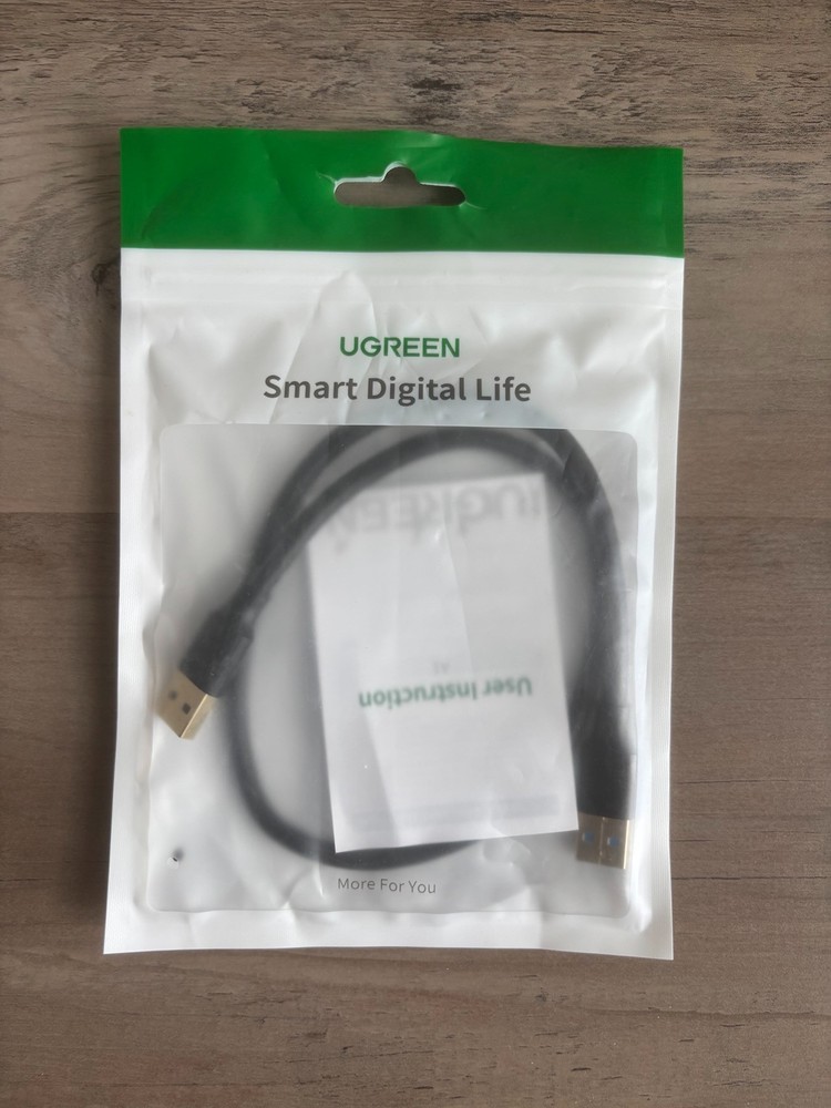 UGreen Smart Digital Life Gold Plated USB-A to USB-A, 1.5 FT/0.5M New