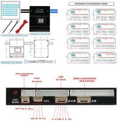 JK Smart BMS Active Balance 8S-24S 200A Li-Ion LiFePo4 Battery BMS BT/RS485 lot