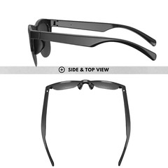 Smart UV Sunglasses Bluetooth Open-Ear Wireless Audio Touch Button Waterproof