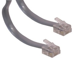 25feet/foot/ft Telephone Phone Extension Cord Cable Line Wire DSL/Landline{GREY