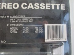 Vtg AUTO TECH AM FM Stereo Cassette In-Dash Player 21-7023-1 S-5000 NOS C67