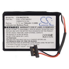 Battery for Becker 07837MHSV 338937010150 Traffic Assist Pro Z250 Z101 Z200 Z201