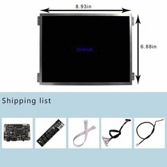 Vsdisplay 10.4 10.4 Inch 1024X768 600Nit Ips Lcd Screen Vs104T-004A Audio Lcd