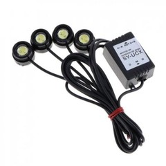 4 in 1 Car Motorcycle LED Eagle Eye strobe Warning Lights Wireless Remote Flash