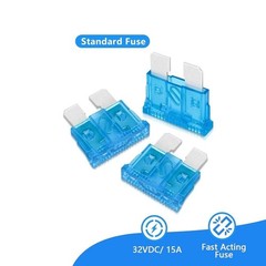 5 Sets Add-A-Circuit Fuse Tap Adapter 12V & Standard ATC ATO Blade Fuses 15 Amp